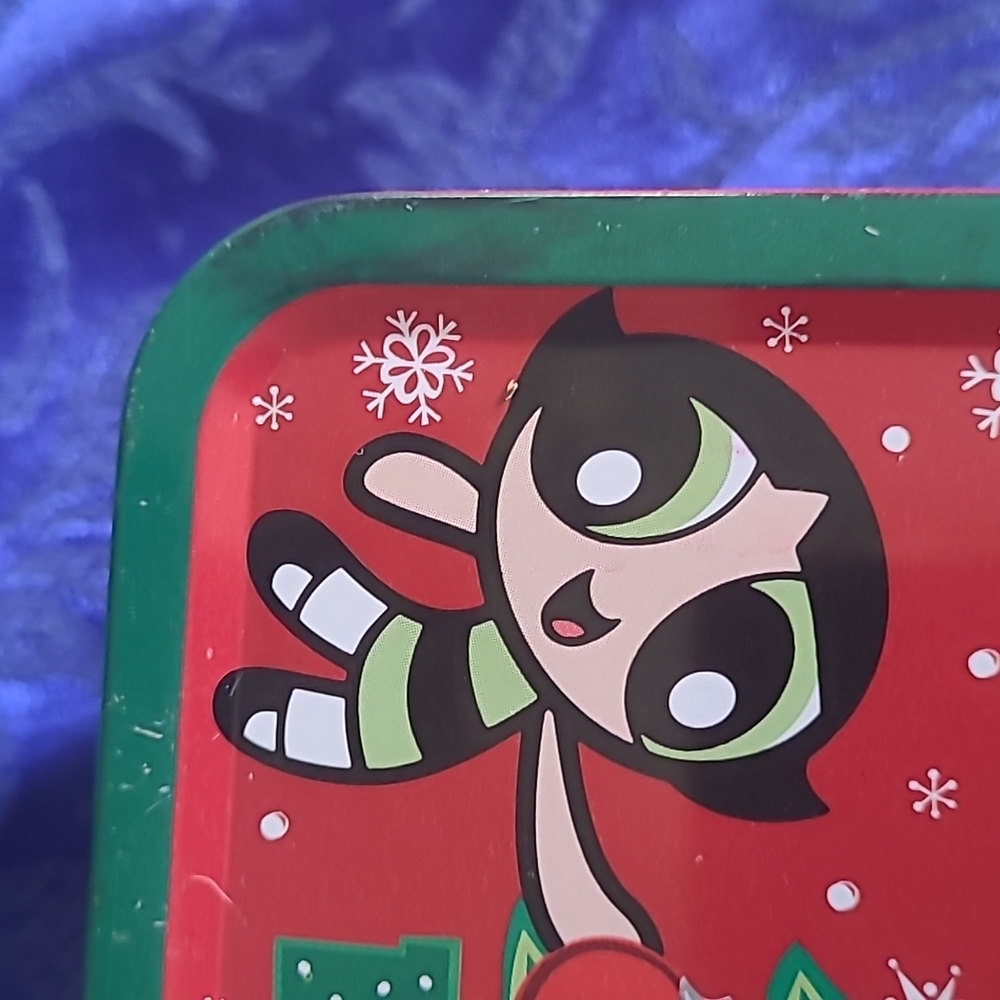 RARE Powerpuff Girls Christmas 🎄 Collectible Retro Mini Tin Lunch Box! - Picture 11 of 17